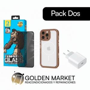 Cristal templado + Funda + Cargador tipo C