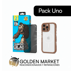 Cristal templado + Funda